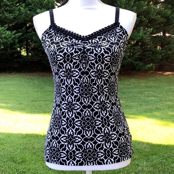 White House Black Market Tops - WHBM Damask Tank Top